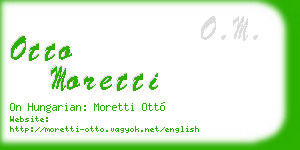 otto moretti business card